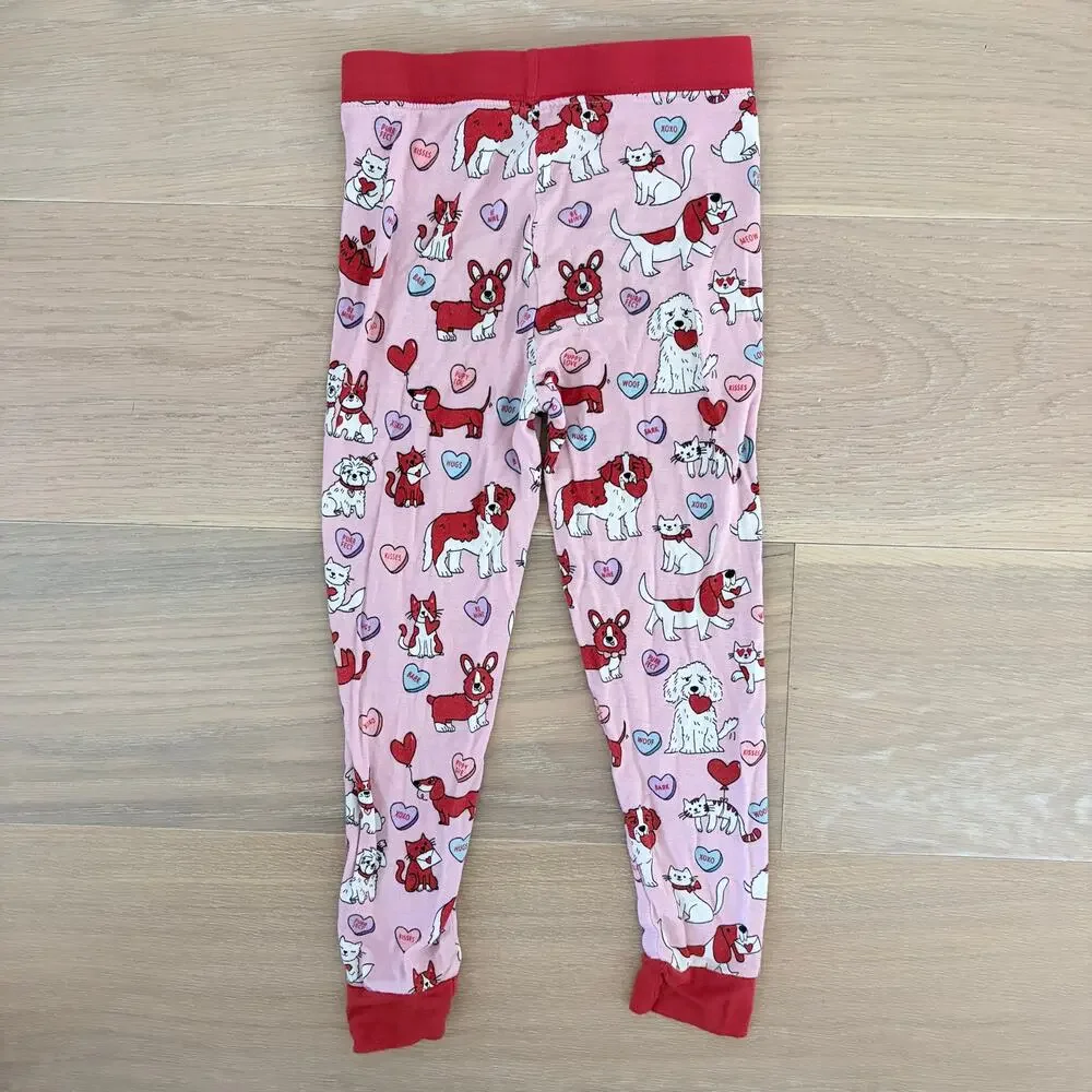 Little Sleepies Bamboo Furever Valentines Print Pajama Pants 3T